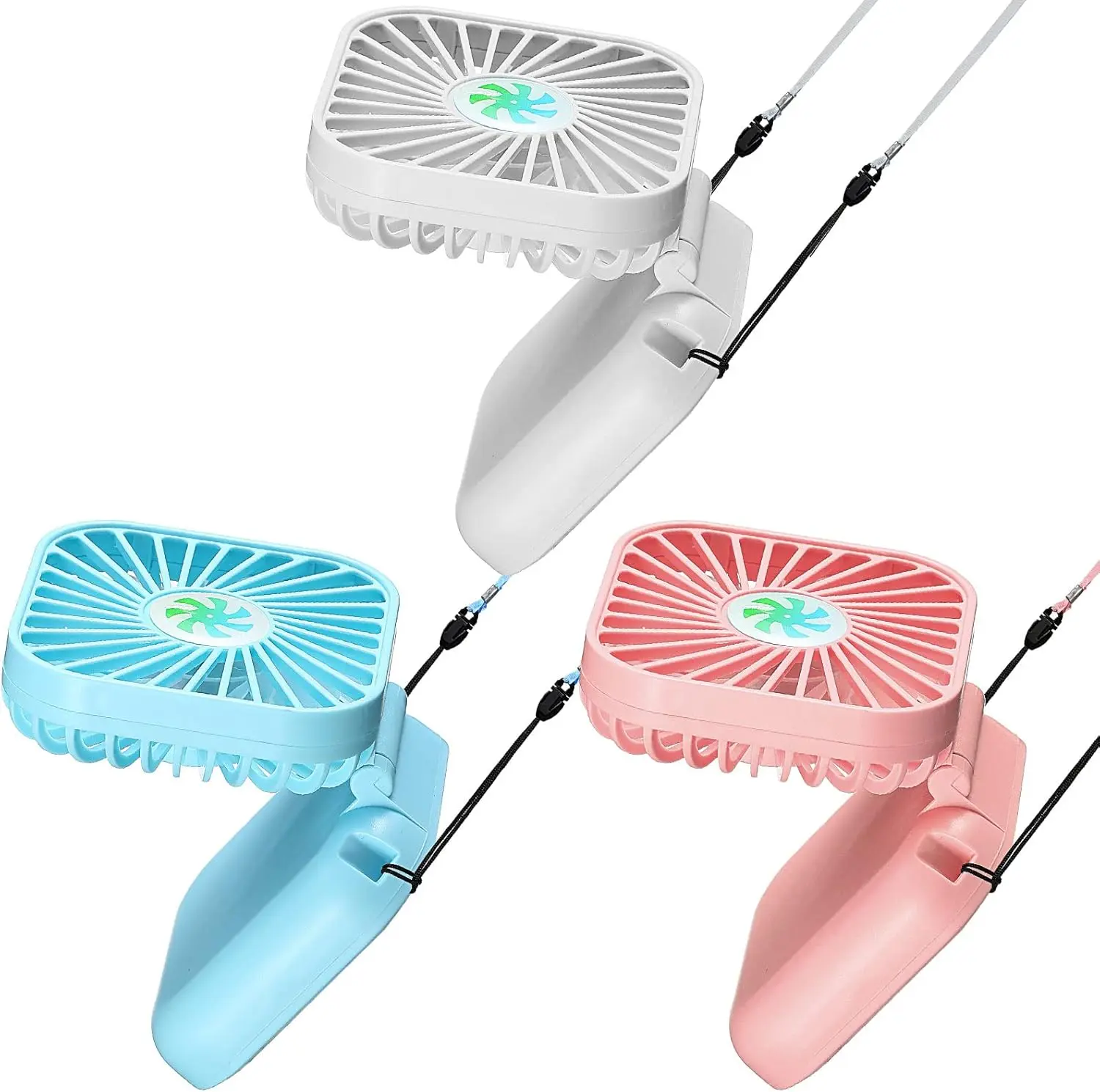 Hortsun 3 Pack Portable Neck Fan Mini Handheld