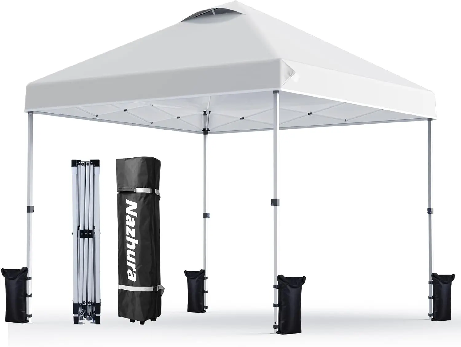 Nazhura 10' x 10' Pop Up Canopy Tent with Sand Weight Bag