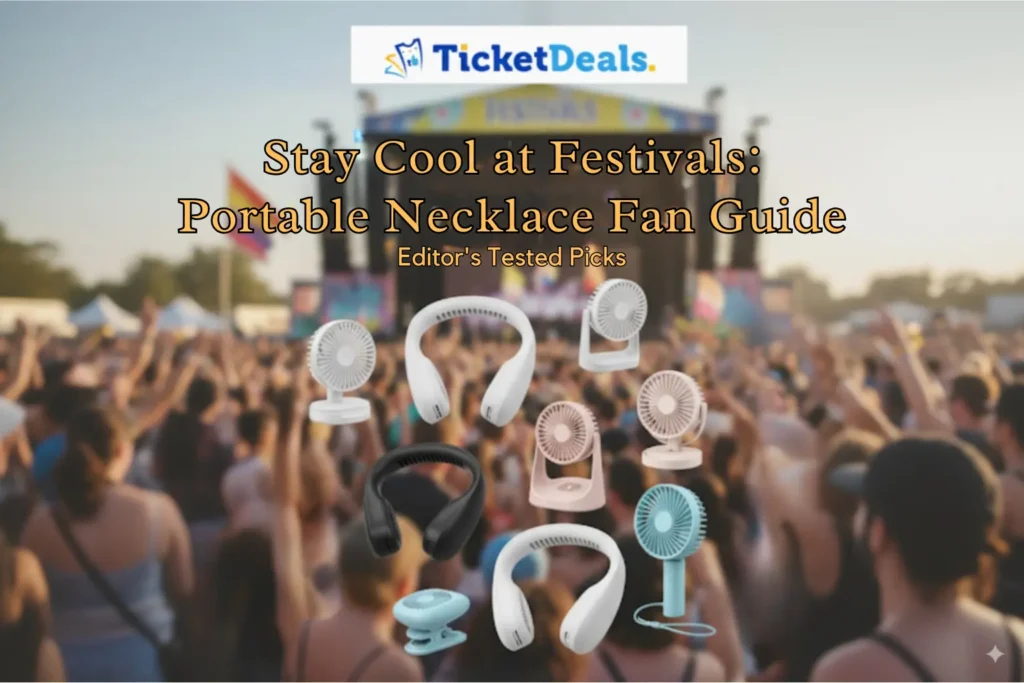 Portable Necklace Fan for Summer Festivals and Concerts